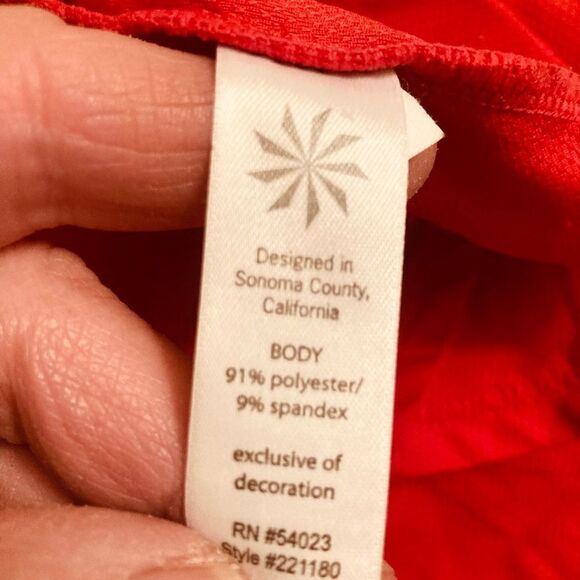 Athleta Red Sleeveless Tunic - Picture 4 of 8